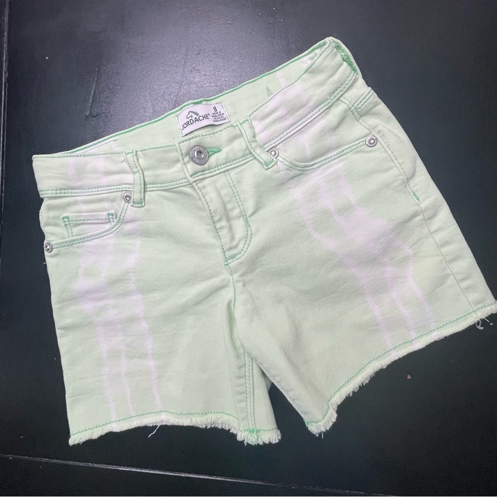 Jordache Girls Green Denim Shorts 8